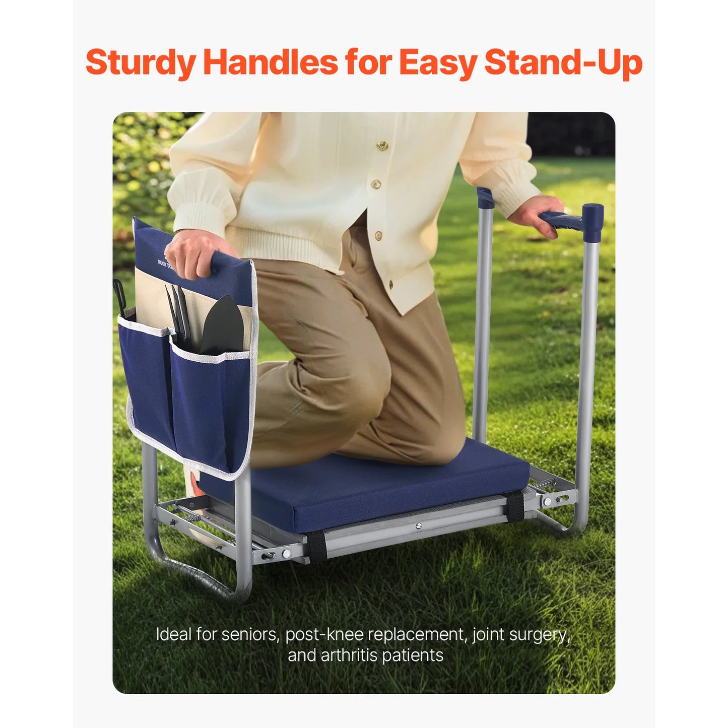 SucceBuy Garden Kneeler And Seat Folding With Tool Bag