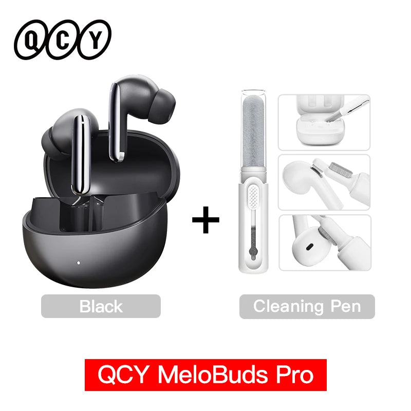 QCY MeloBuds Pro ANC Wireless Bluetooth Earphones 46dB Hybrid ANC Hi-Res LDAC Bluetooth 5.3 Earbuds 6 Mic 34H Playtime