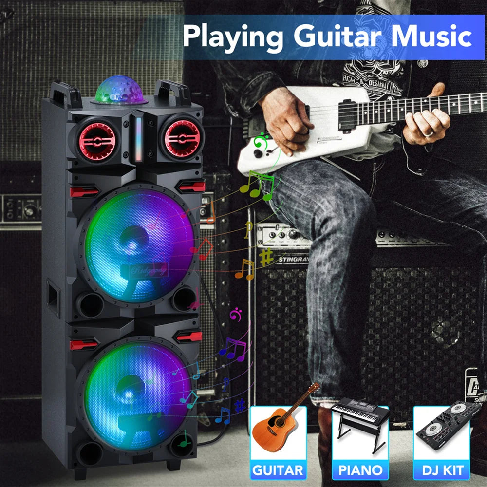 9000W Portable Bluetooth Speaker Heavy Bass 10in Subwoofer