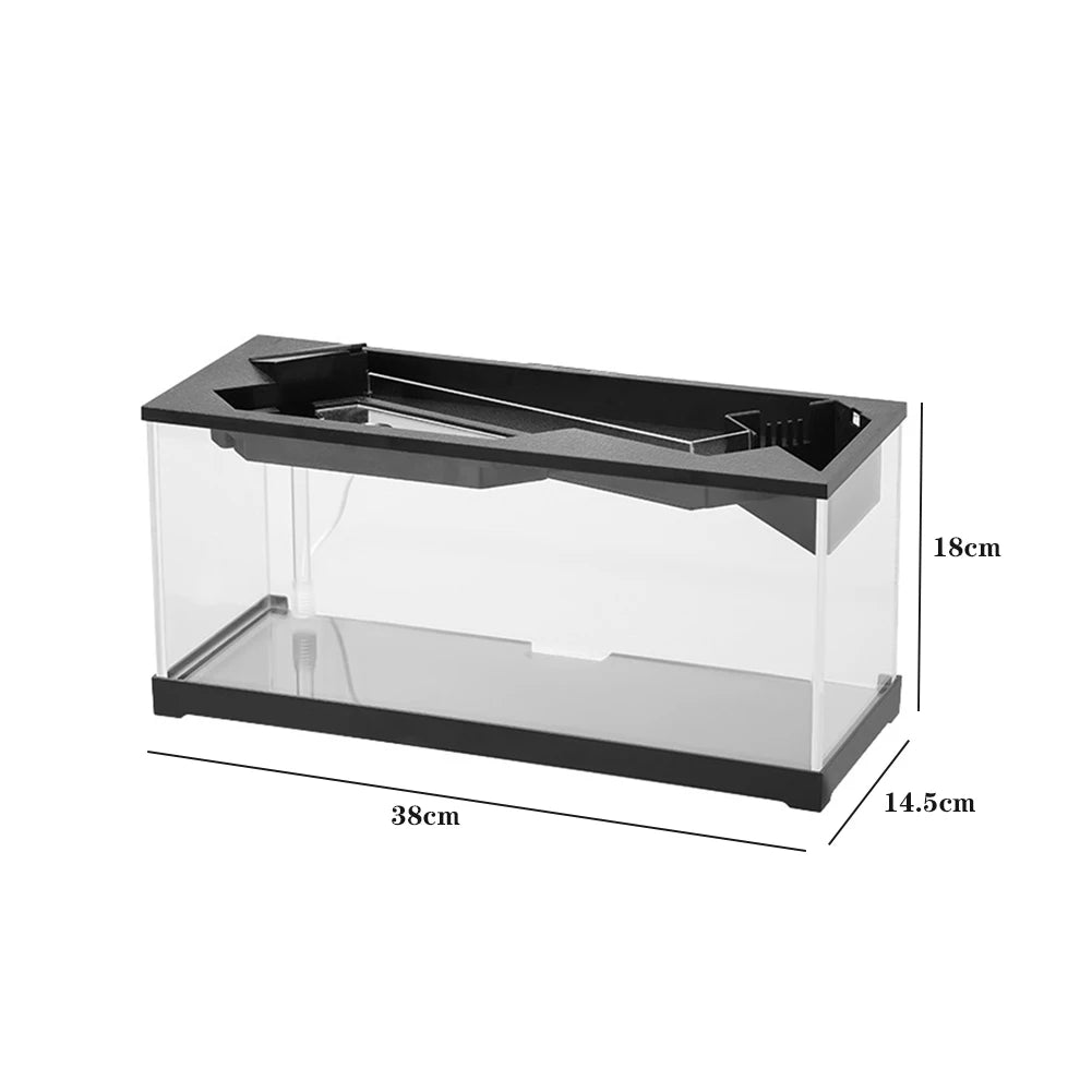 Acrylic Aquarium Tank With Built In Light Water Pump