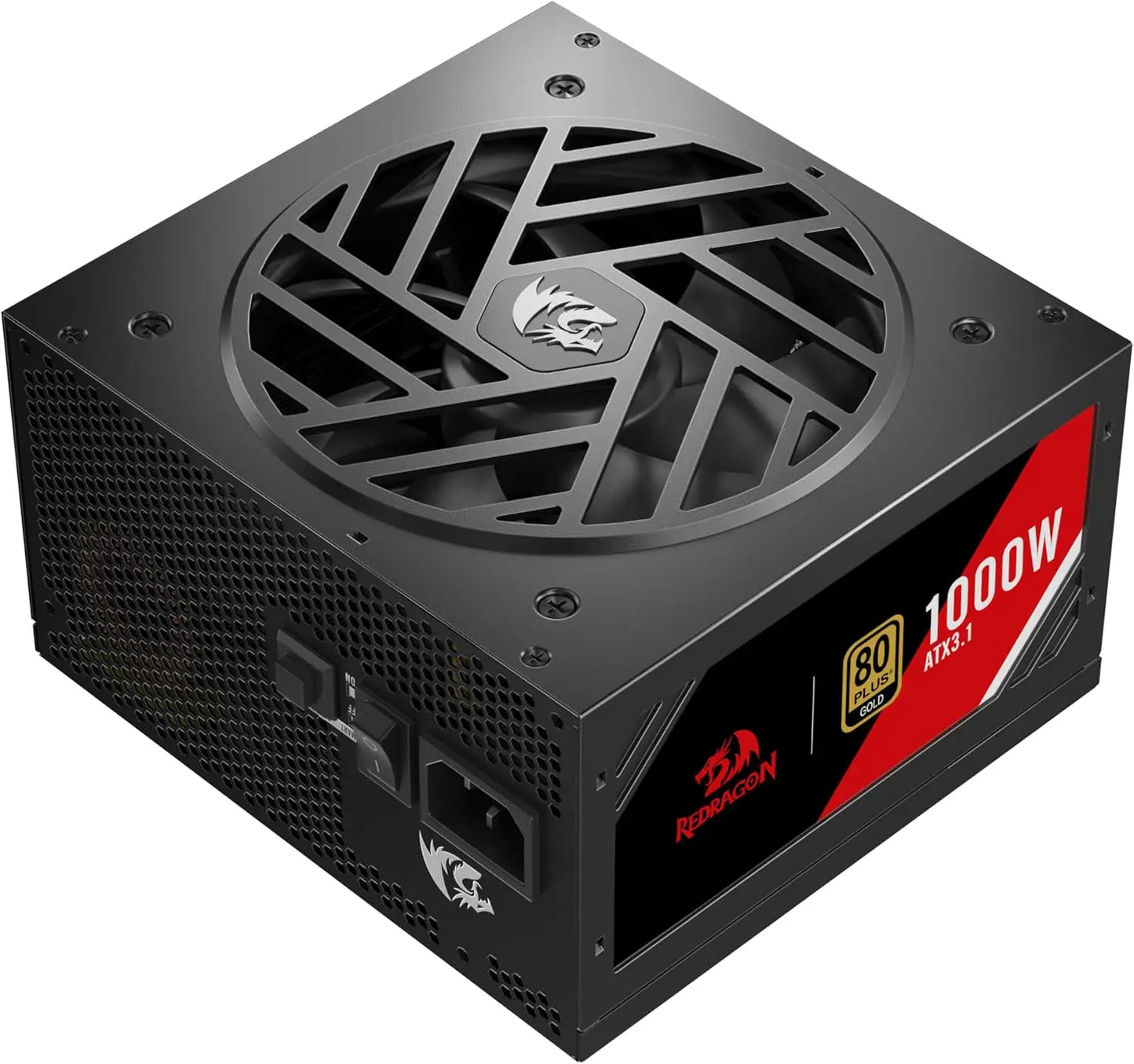 Redragon RGMS-1000W PRO 80+ Gold 1000 Watt Upgraded ATX 3.1 & PCIe 5.1 Fully Modular Compact 150mm Size Power Supply