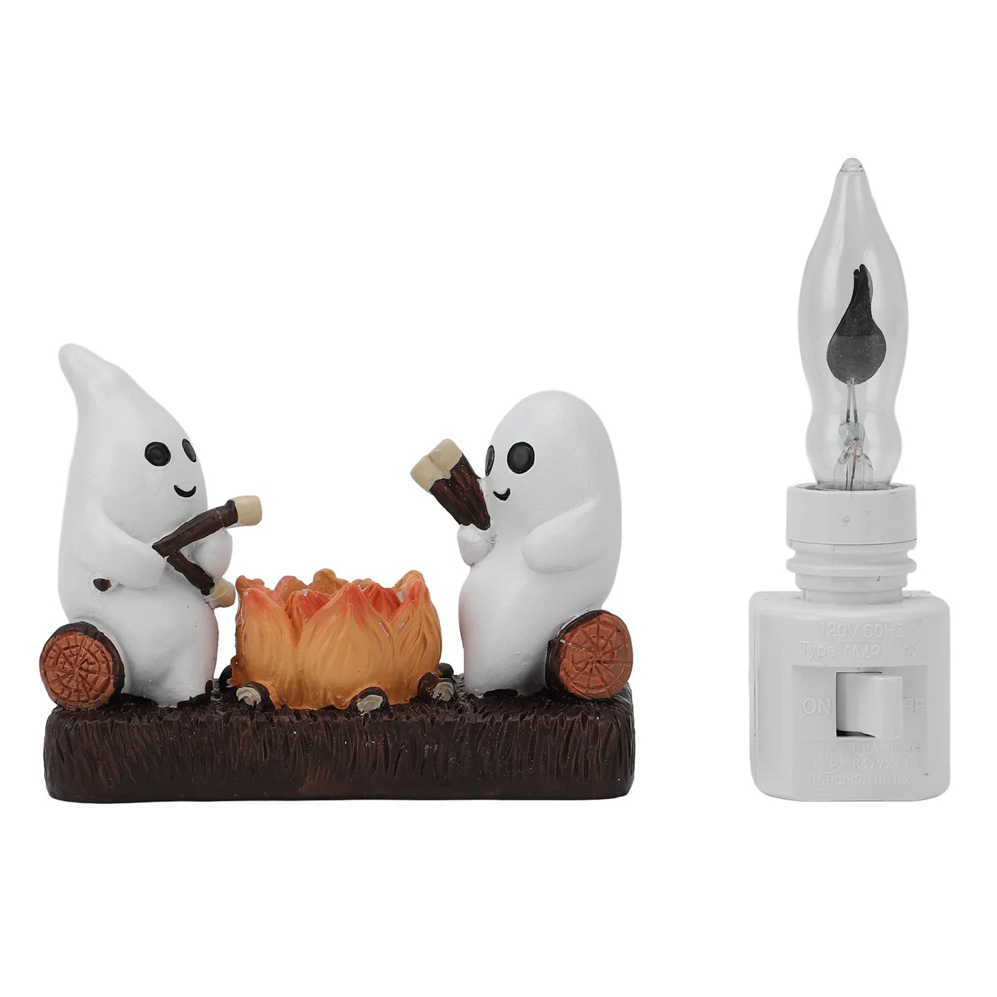 Ghost Campfire Night Light Indoor Resin Figurine Decoration