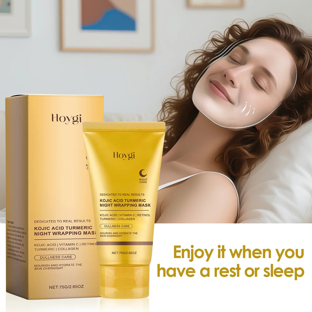 Kojic Turmeric Overnight Peel Mask Glowing Firm Skin 75g