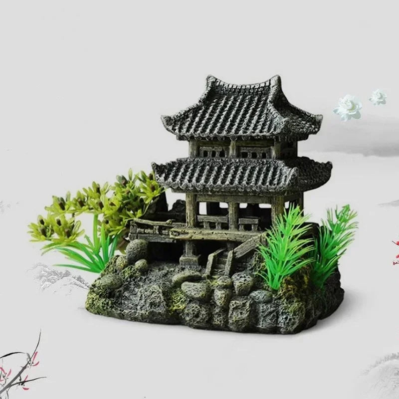 Simulation Resin Aquarium Landscape House Ornament