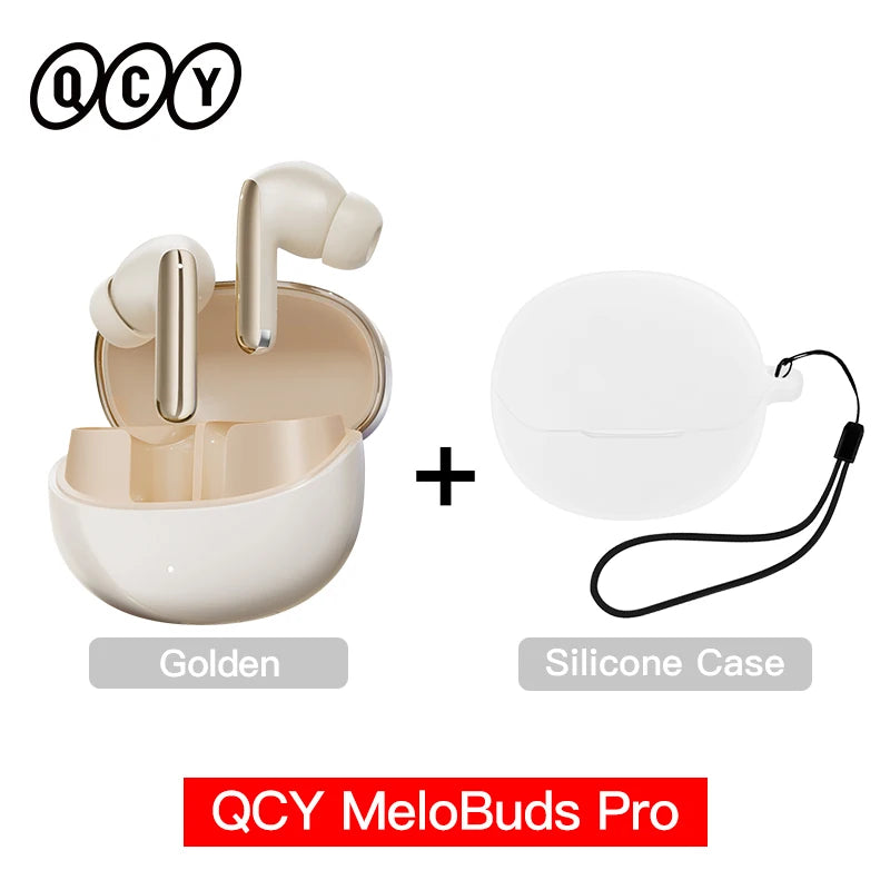 QCY MeloBuds Pro ANC Wireless Bluetooth Earphones 46dB Hybrid ANC Hi-Res LDAC Bluetooth 5.3 Earbuds 6 Mic 34H Playtime
