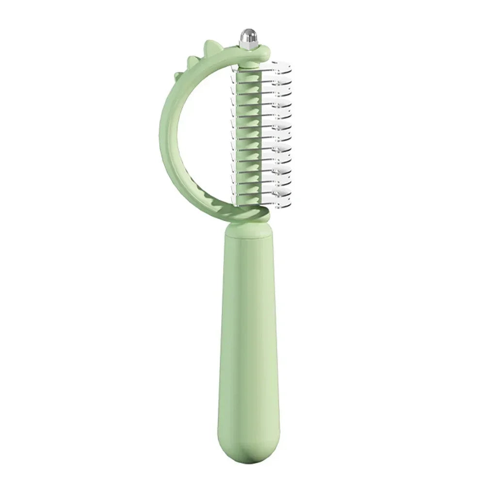 New Hair Removal Comb for Dogs Cat Detangler Fur Trimming Dematting Brush Grooming Tool for Matted Long Hair Curly Pet