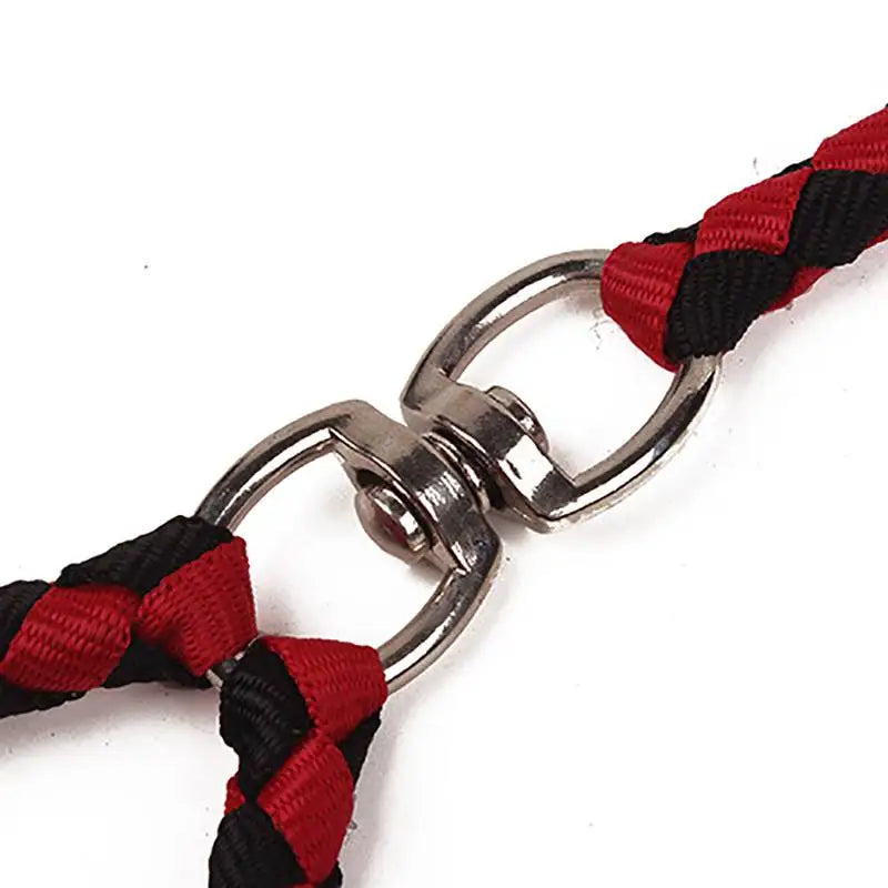 1.4m Pet Double Leash 2 Way Couplers Dog Rope Elastic Extended Outdoor Training