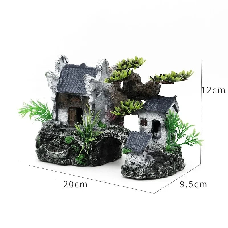 Simulation Resin Aquarium Landscape House Ornament