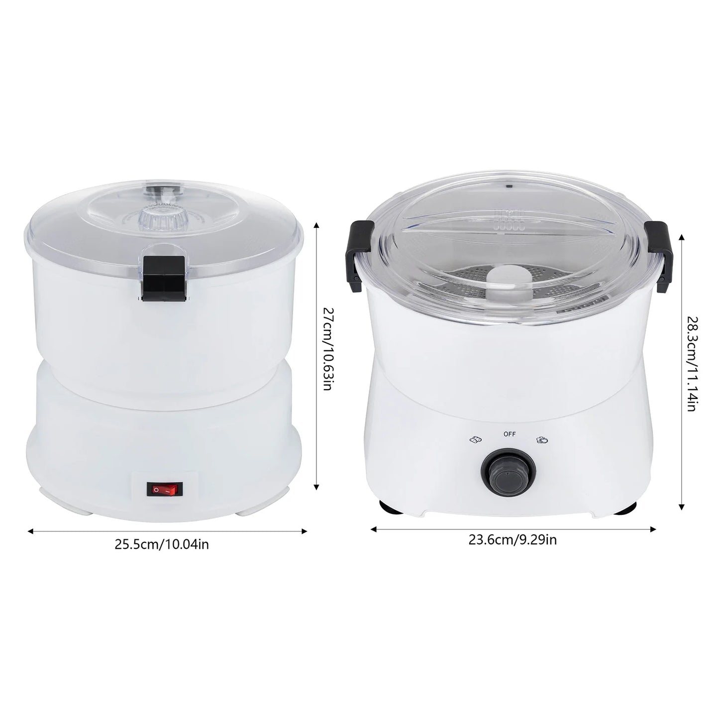 85W Electric Potato Peeler One Button Drive Spinner