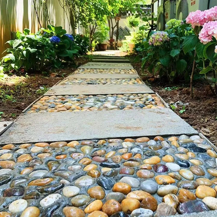 18 Lbs River Rocks Pebbles 1 to 2 Inch Polished Stones