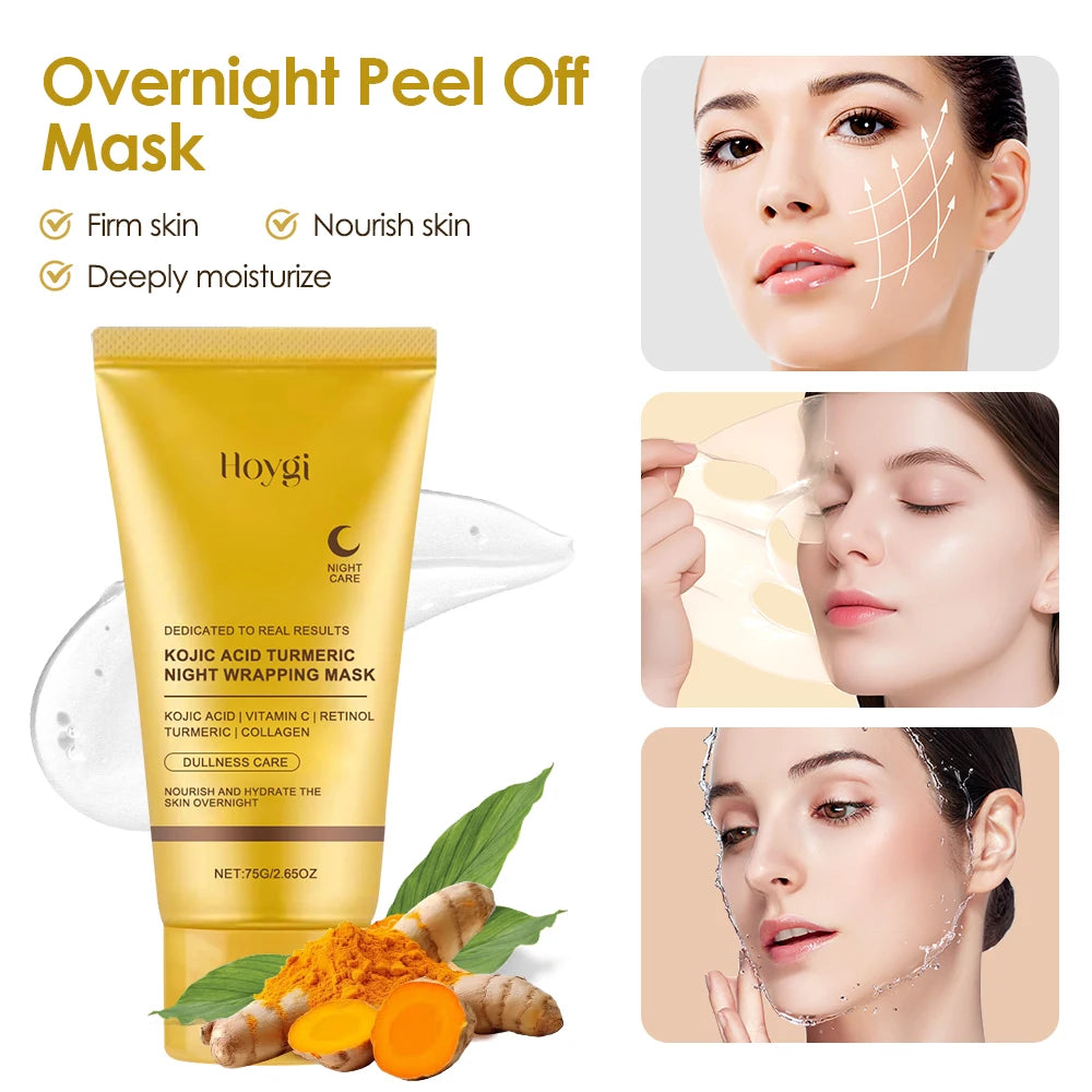Kojic Turmeric Overnight Peel Mask Glowing Firm Skin 75g