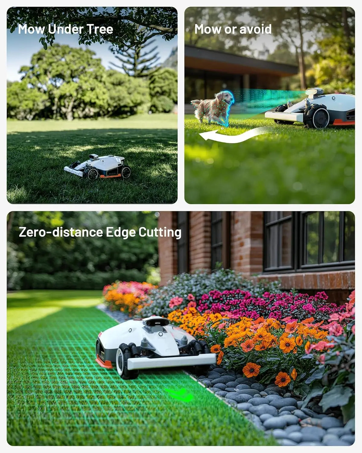 2 AWD 3000X Robot Lawn Mower All Wheel Drive for 0.75 Acre
