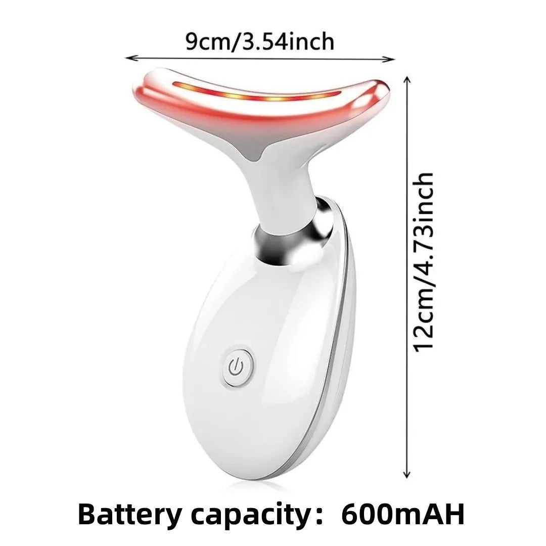 Vibrating Neck Device Beauty Gift Neck and Face Skin Massager 1 Piece Portable USB Charging Facial Massage Instrument Tool