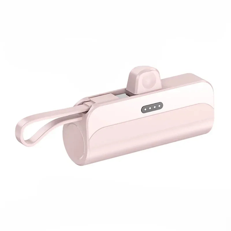 Mini PowerBank External Battery Fast Charger for IPhone Samsung Xiaomi 10000mAh Portable Power Bank Built in Cable Type-C Plug