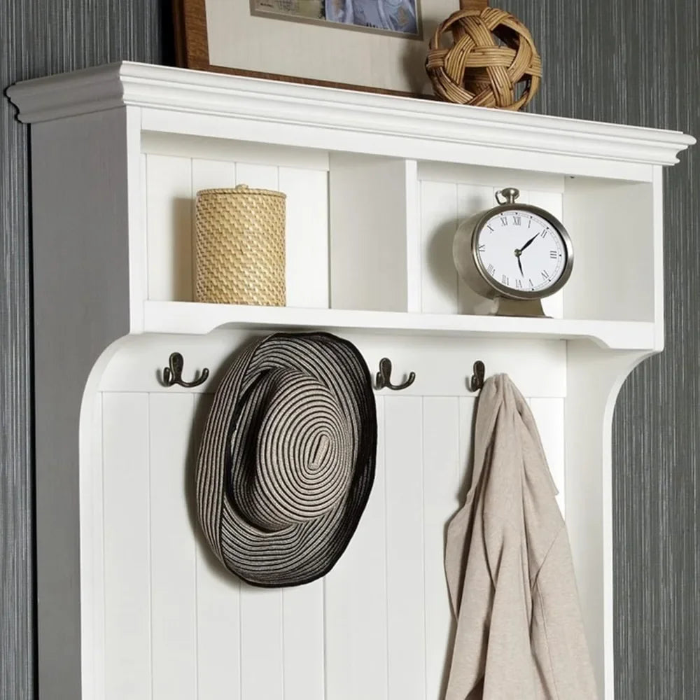 Bermuda White Hall Tree Home Styles Poplar Wood Finish