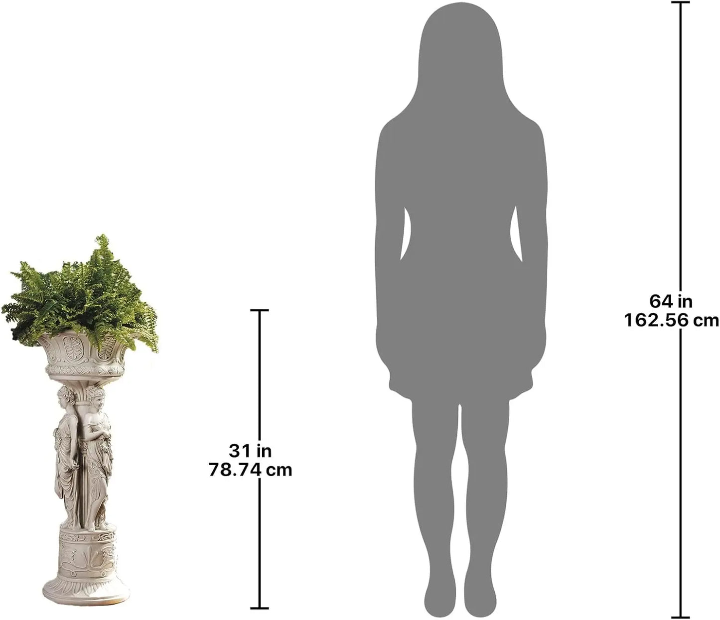 Chatsworth Manor Neoclassical Urn Pedestal Plant Stand