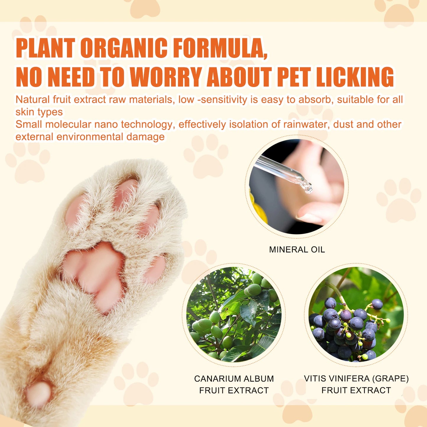 Pet Paw Repair Balm Moisturizes Dry Paw Pads Repairs Cracked skin Calms redness discomfort Paw Pad Rescue Cream For Dog and Cat