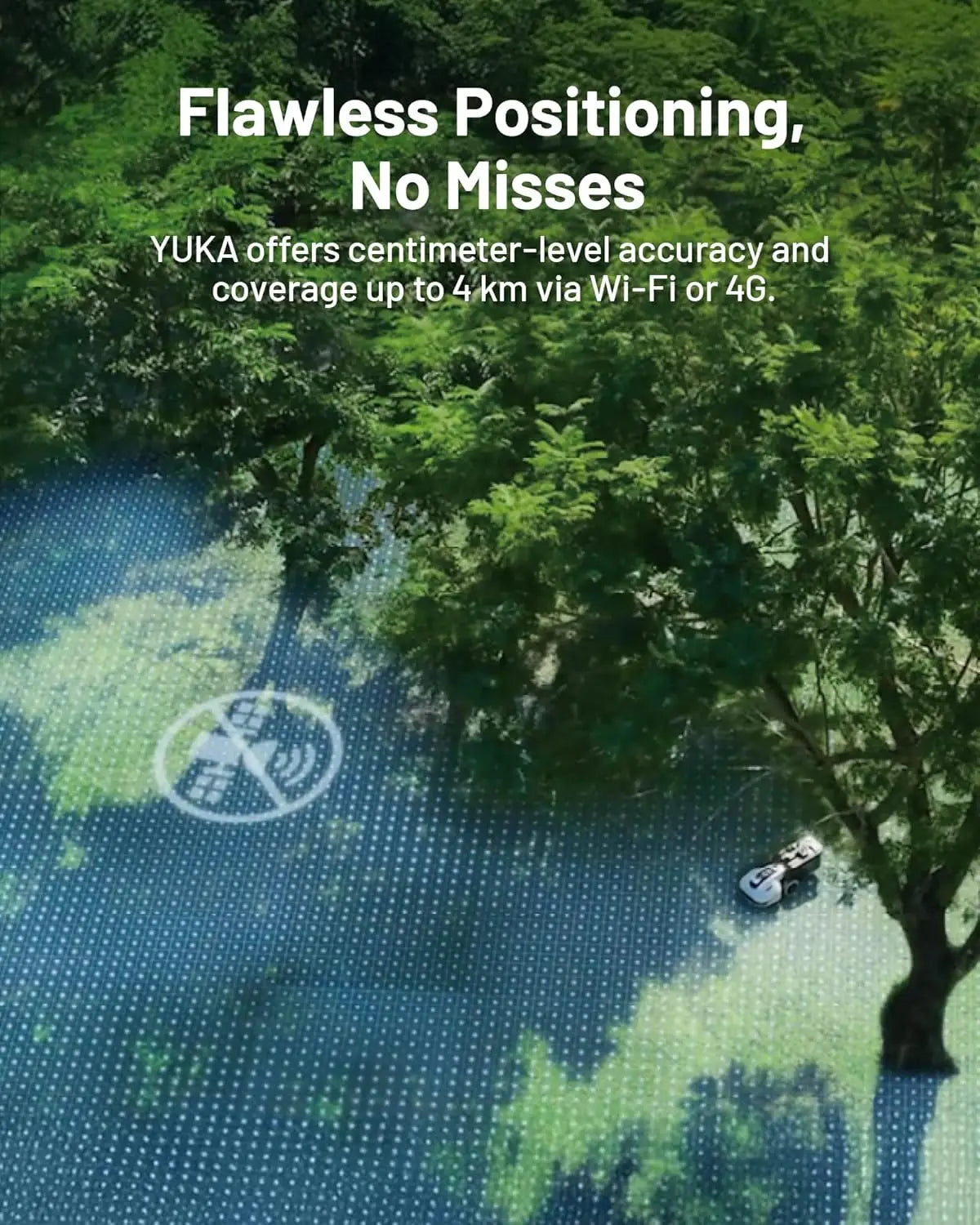 1000 Robot Lawn Mower for 0.25 Acre AI Vision App Control