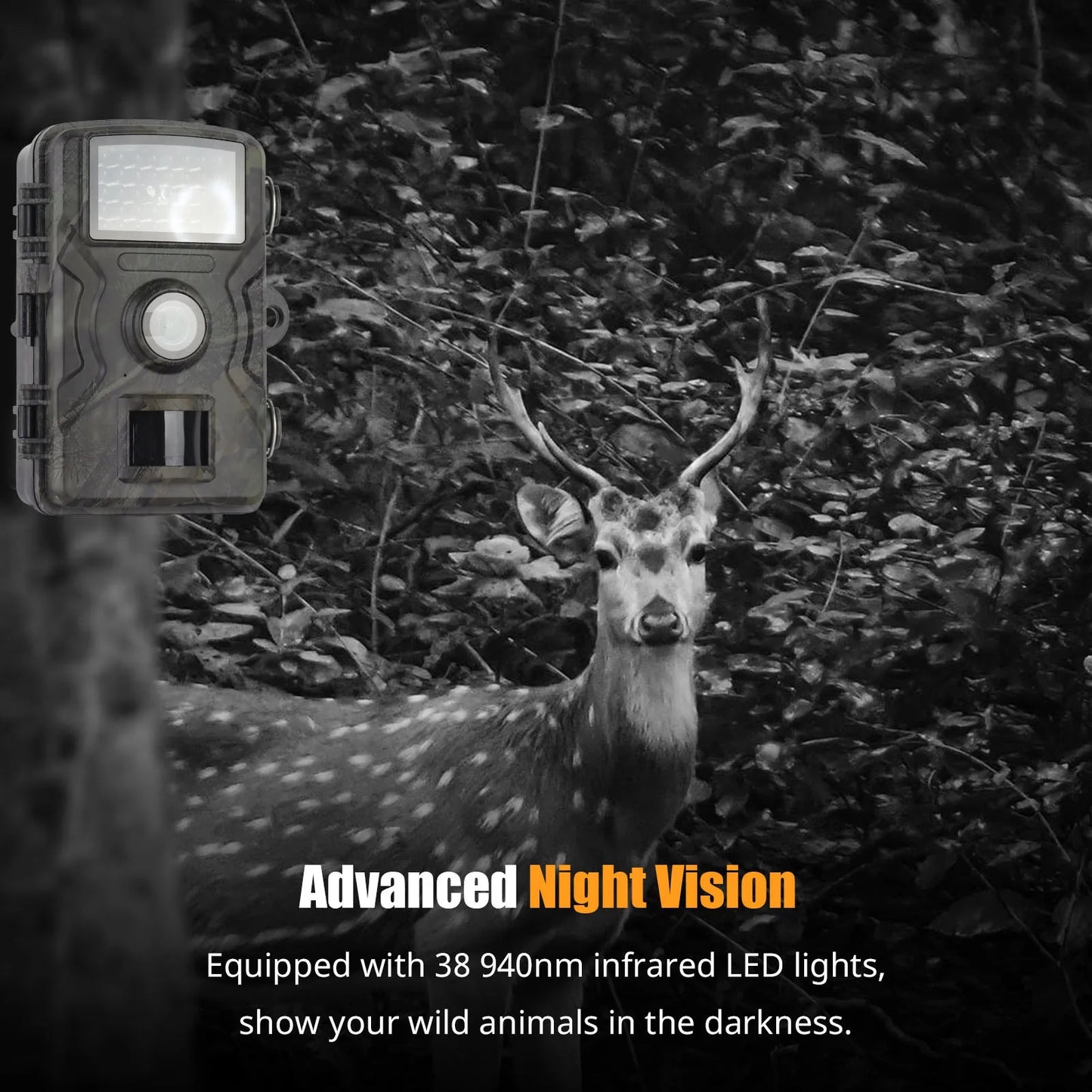 1080P Wireless Trail Camera Hunting Cameras Infrared Night Vision Mobile Monitoring IP66 Waterproof Trail Camera Trigger