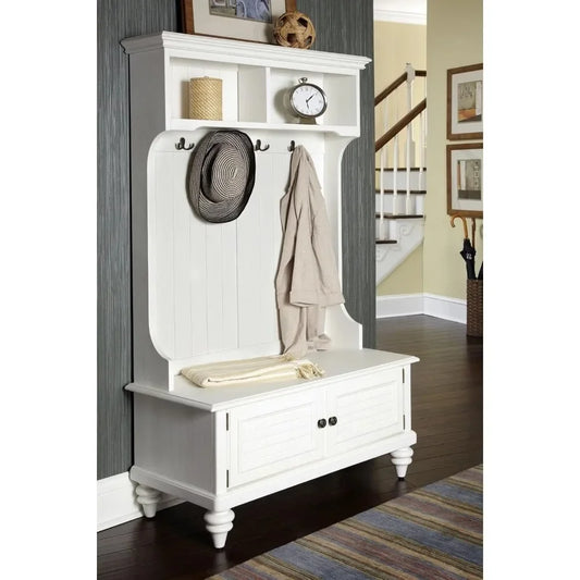 Bermuda White Hall Tree Home Styles Poplar Wood Finish