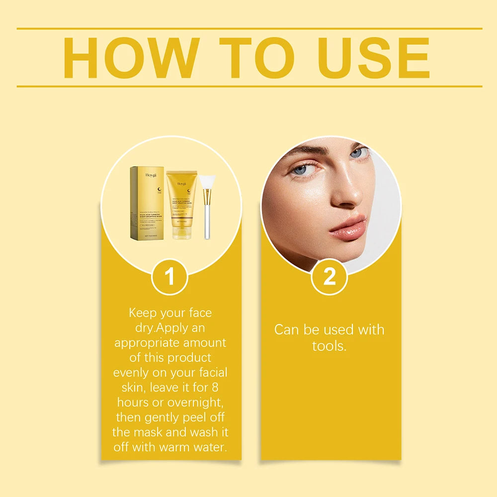 Kojic Turmeric Overnight Peel Mask Glowing Firm Skin 75g
