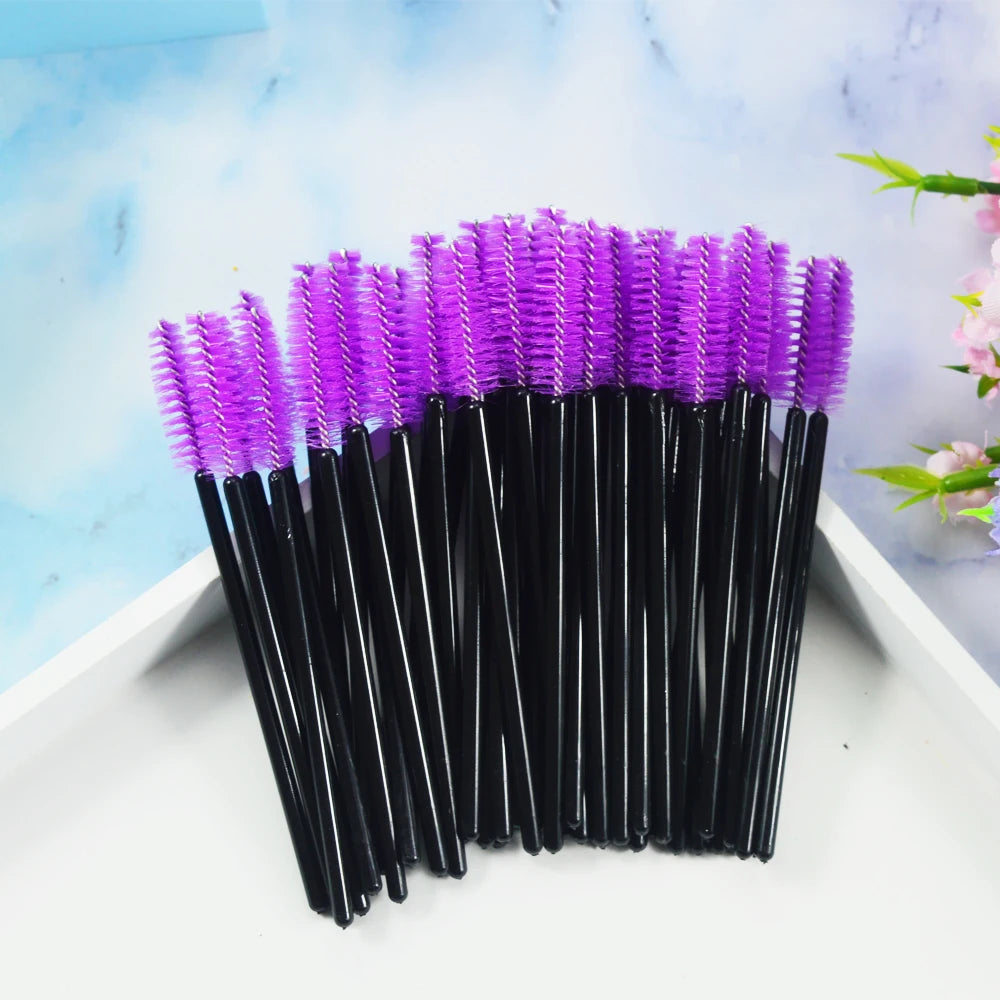 Brushes Eyelashes ExtensionsSupplies Makeup Brush Disposable Mascara Wands Applicator Lash Scrub