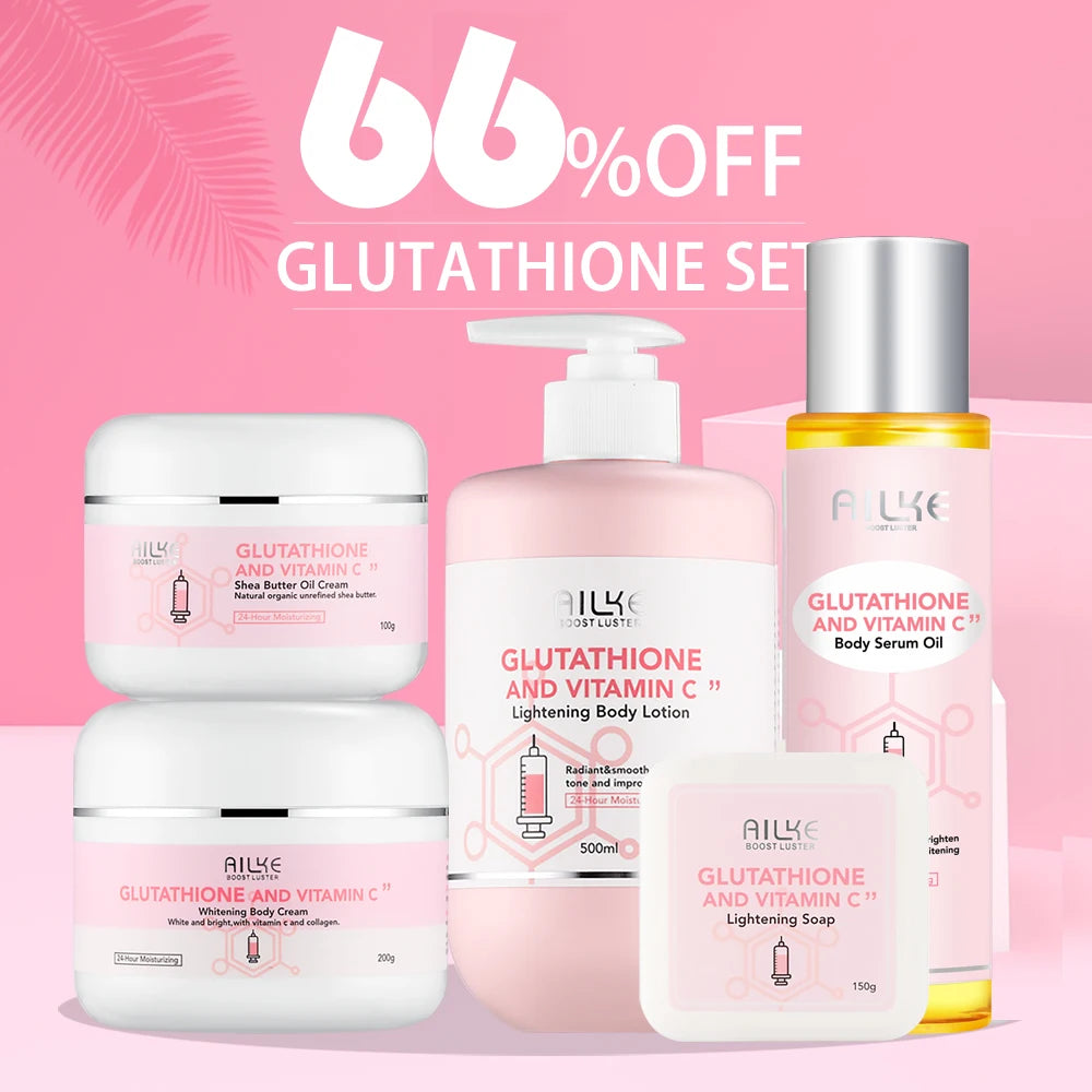 Ailke Whitening Lotion Glutathione Vitamin C Facial Set