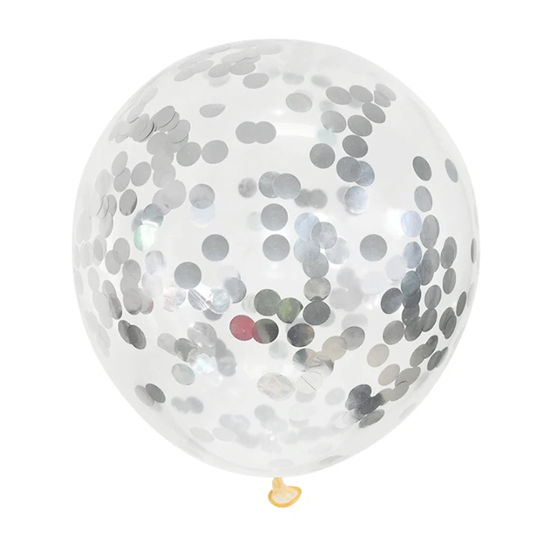 Gold Confetti Latex Balloons 5 10 20pcs Glitter Clear Transparent Helium Balloons for Wedding and Baby Shower