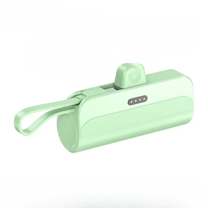 Mini PowerBank External Battery Fast Charger for IPhone Samsung Xiaomi 10000mAh Portable Power Bank Built in Cable Type-C Plug