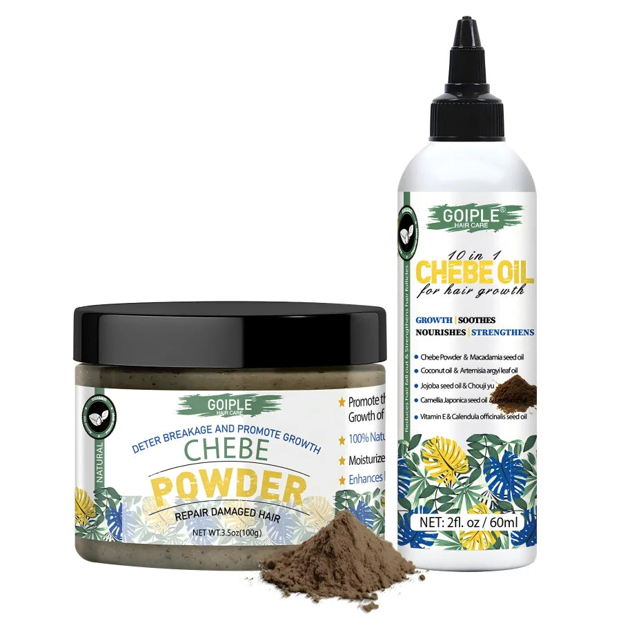 Fast Growth Chebe Oil Hair Regrowth Serum Chebe Powder Repair Damaged Scalp Treatment Anti-Hair Loss Care Moisturize Essence