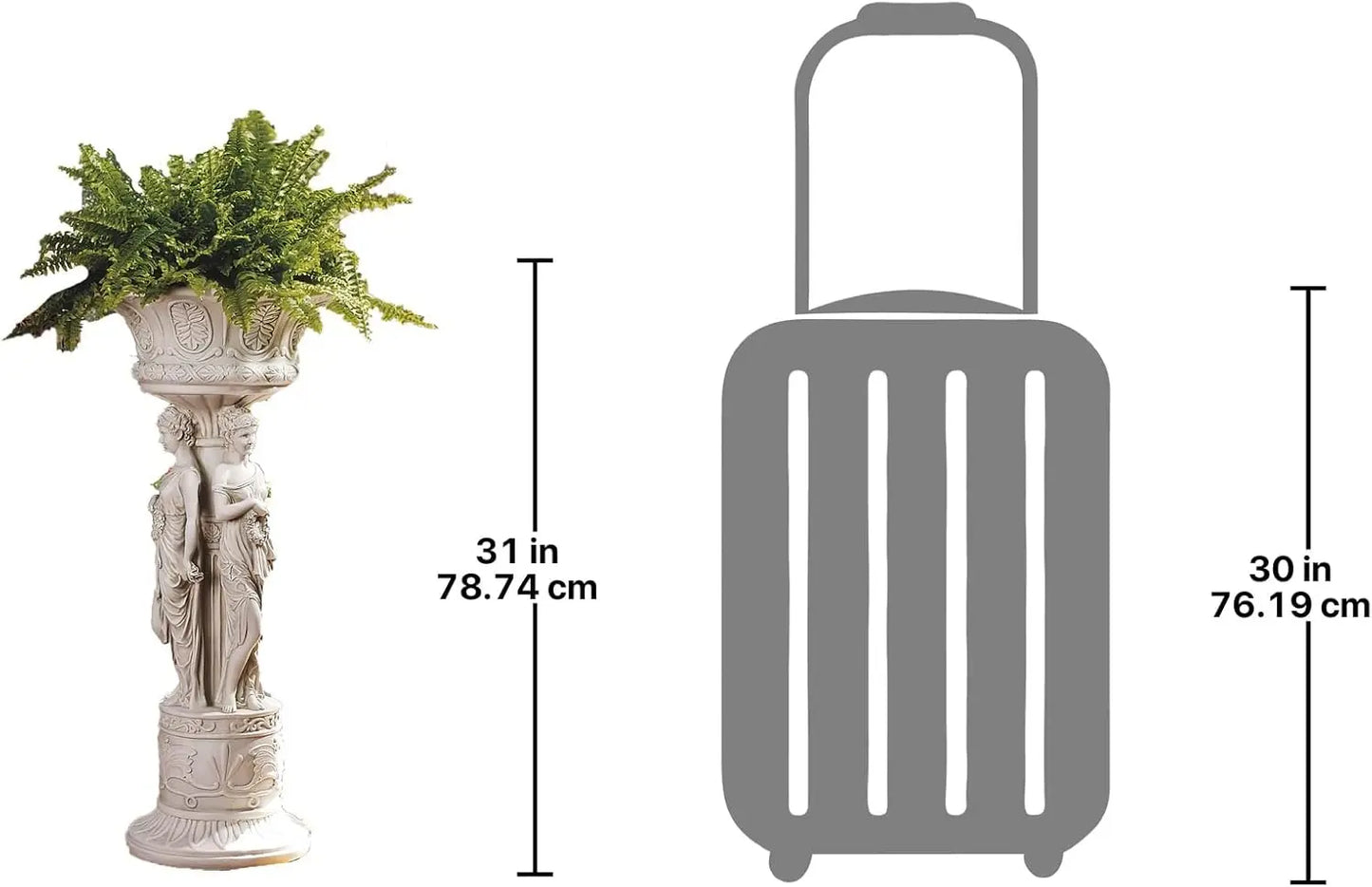 Chatsworth Manor Neoclassical Urn Pedestal Plant Stand