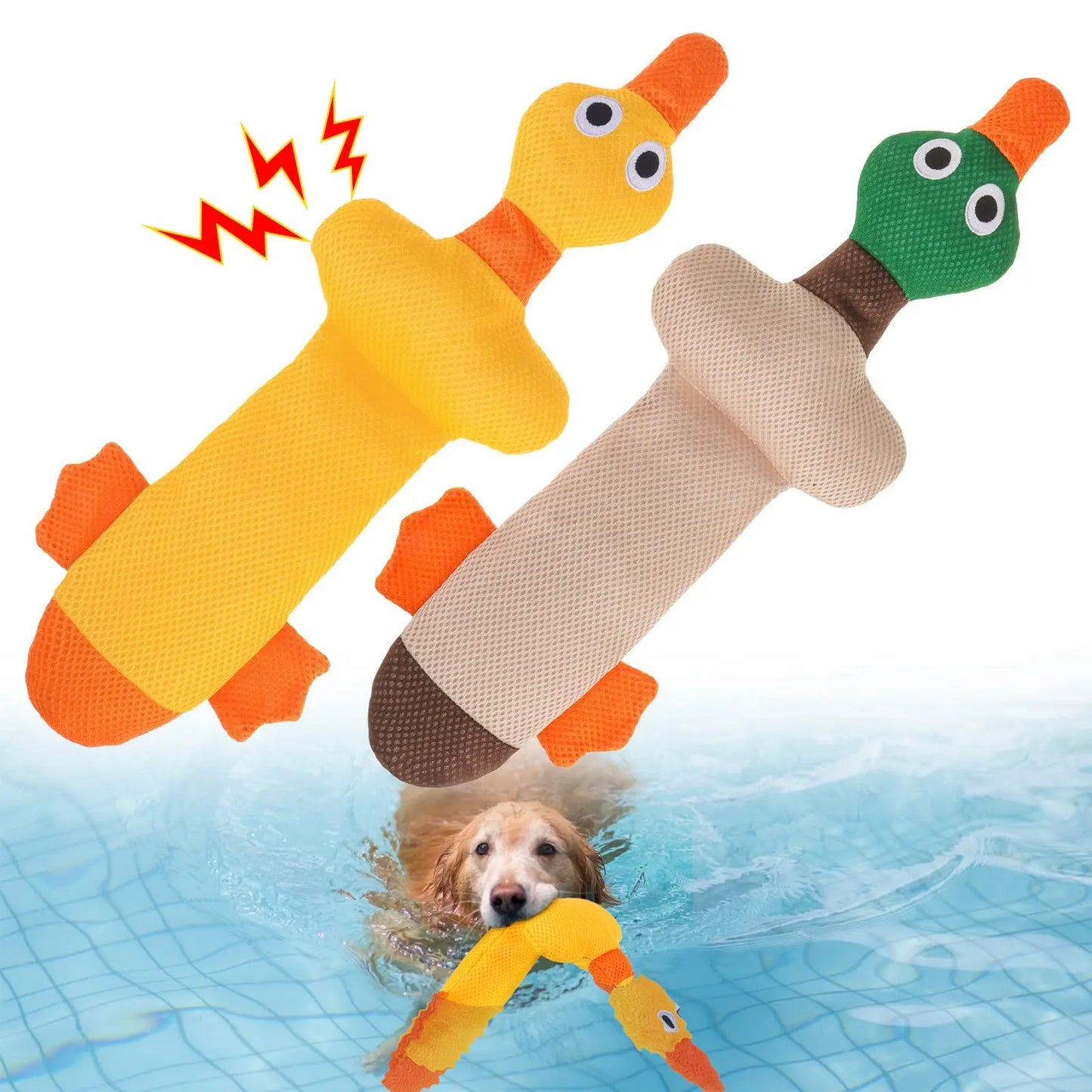 Floating Dog Water Pool Toys - Suitable for medium/large-sized dogs, Zizi Duck-designed pool toys, summer dog toys