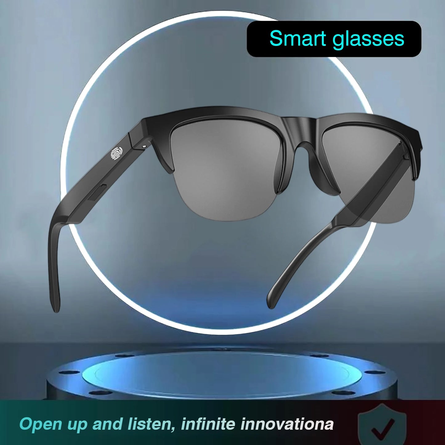 2025 Smart Glasses Unisex Blue Light Blocking Music Playback