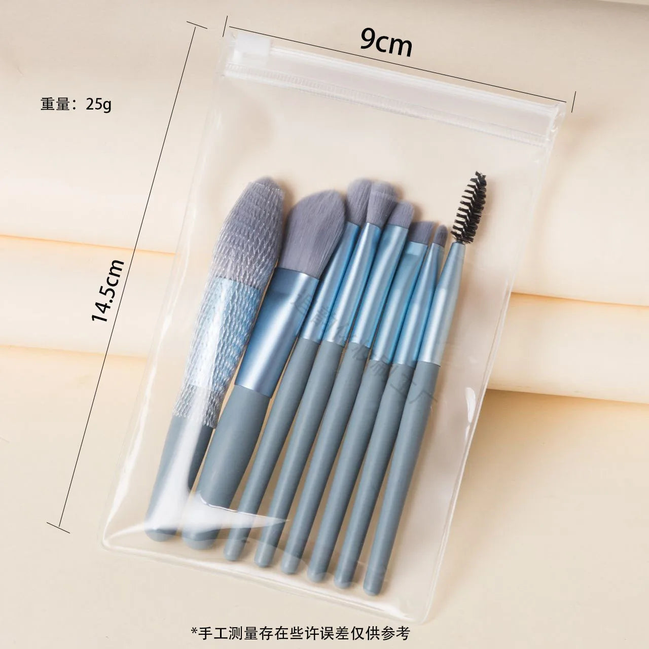 8 Piece Foundation Macaron Makeup Brush Set Concealer Blush