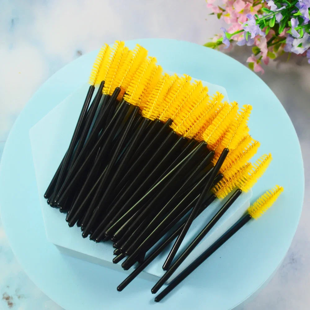 Brushes Eyelashes ExtensionsSupplies Makeup Brush Disposable Mascara Wands Applicator Lash Scrub