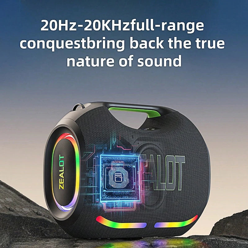 Zealot ZE21 250W Bluetooth Outdoor Speaker RGB Lights