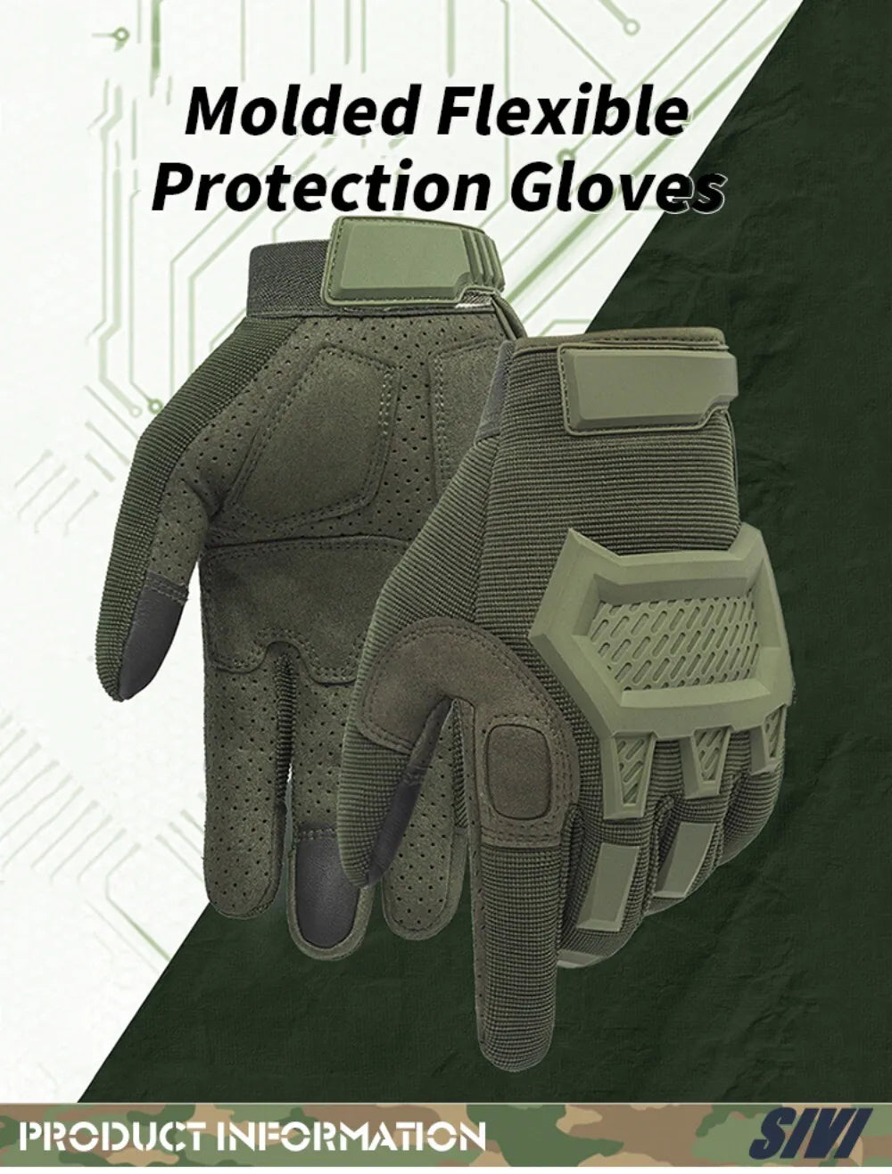 Tactical Gloves for Men Women Motorcycle Gloves Touchscreen Airsoft Hunting Shooting Gloves for Outdoor Climbing Training Gloves