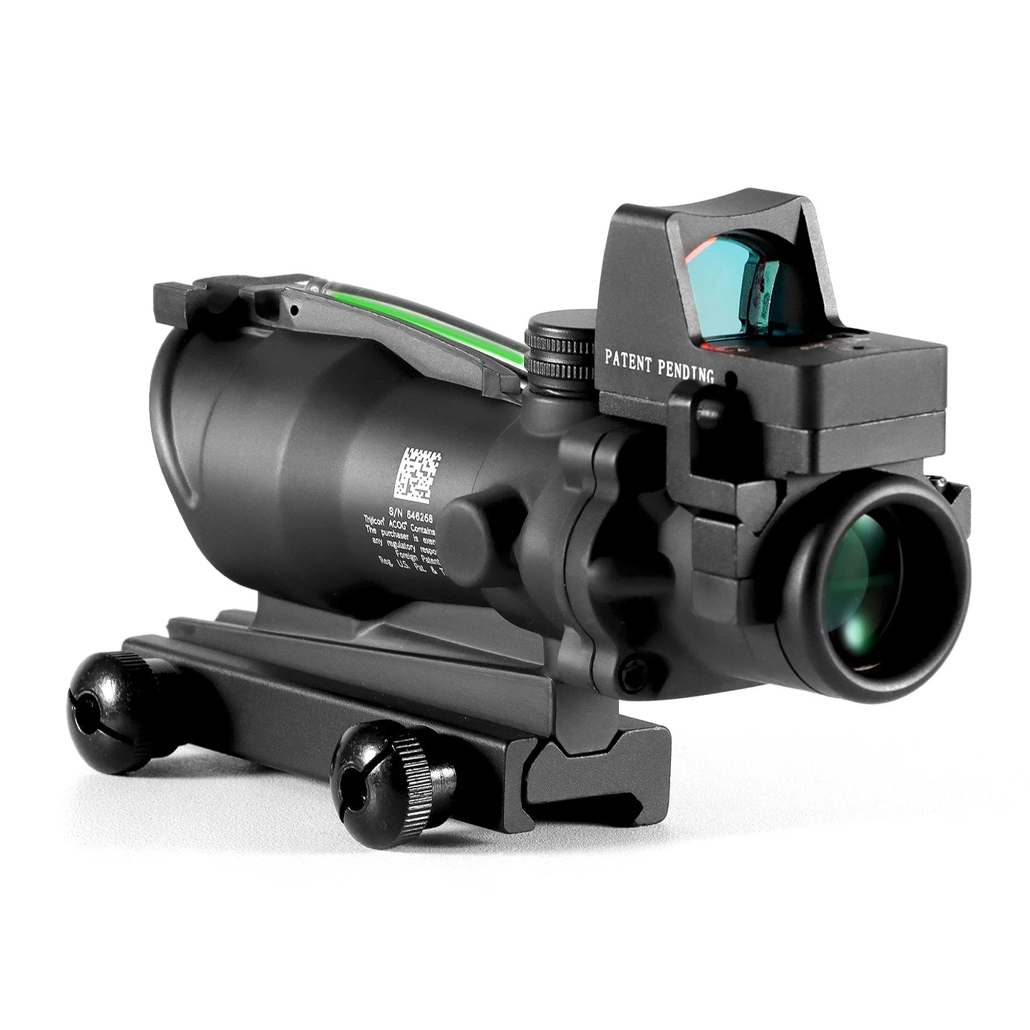 Adjustable 4x32 Red Dot 1x 4x Scope Red Dot Tactical Scope 20mm Rail Scope for Hunting