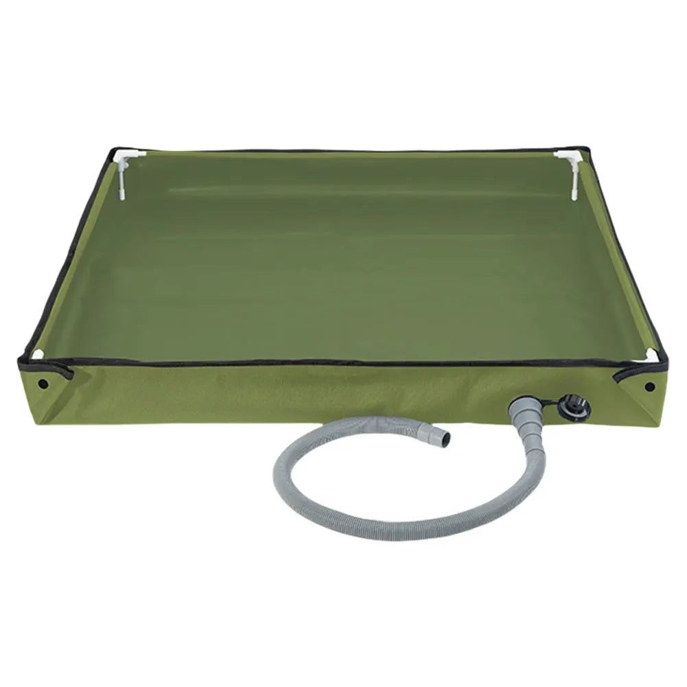 Foldable Shower Base With Drain Hose For RV Camping Outdoor