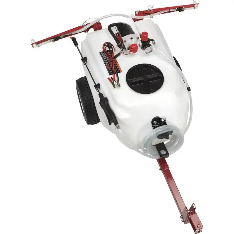 Tow Behind Boom Sprayer Broadcast 21 Gallon 12V DC 2.2 GPM