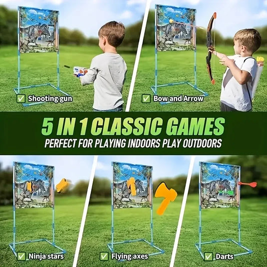 Dinosaur Target Shooting Toy For Outdoor Play Ages 3 And Up