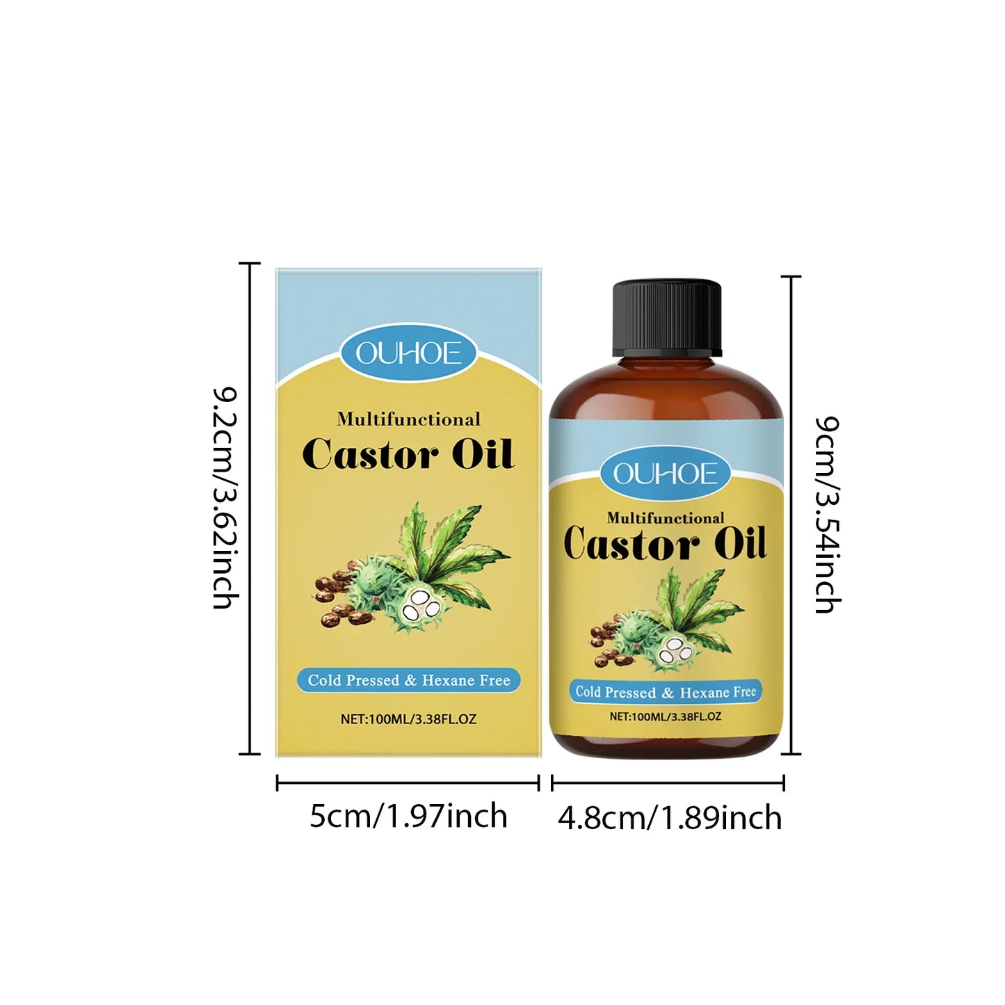 Ouhoe Castor Oil Nourishing Hair Growth And Skin Care