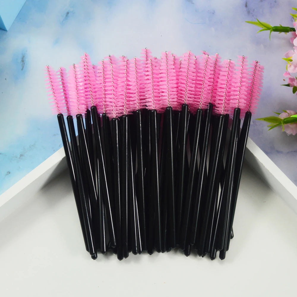 Brushes Eyelashes ExtensionsSupplies Makeup Brush Disposable Mascara Wands Applicator Lash Scrub