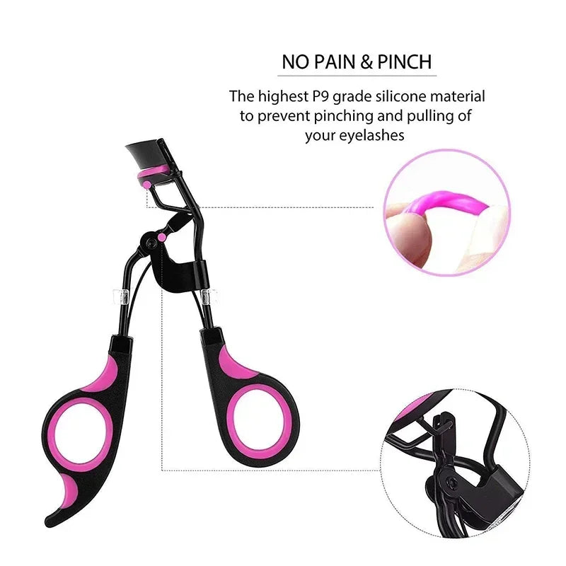 Eyelash tools 2Pcs Eyelash Curler Pads Women Professional Eyelashes Curling Tweezers Clips Lasting Eyes Makeup Beauty Tools