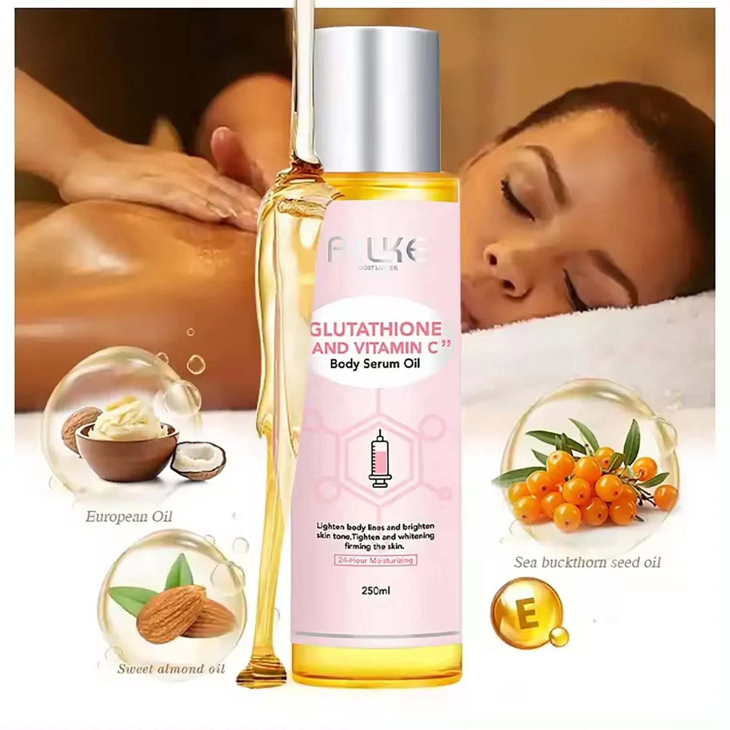 Ailke Vitamin C Moisturizing Whitening Massage Oil 250ml