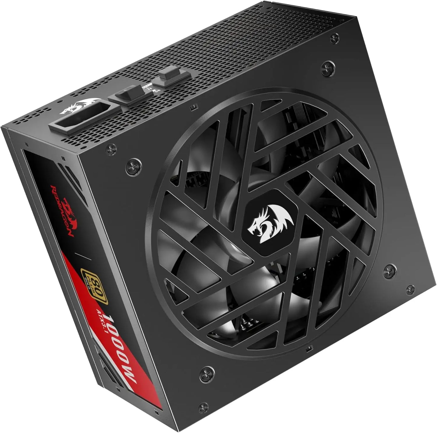 Redragon RGMS-1000W PRO 80+ Gold 1000 Watt Upgraded ATX 3.1 & PCIe 5.1 Fully Modular Compact 150mm Size Power Supply