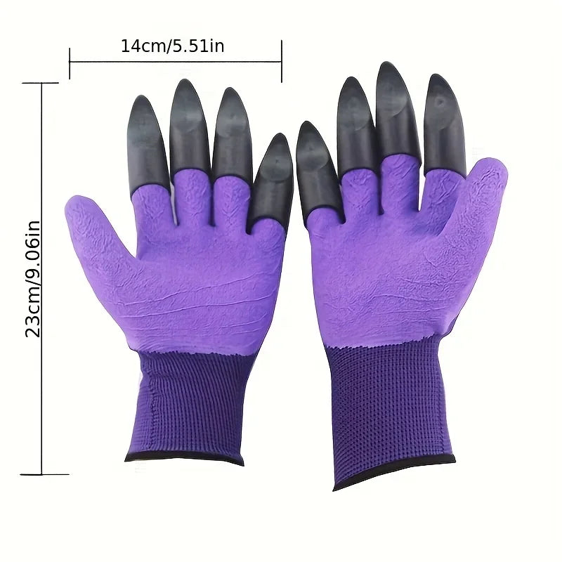 Gardening Work Gloves With Claws Unisex for Digging Planting