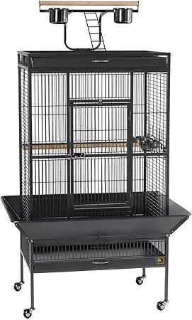 Prevue Hendryx Signature Select Series Wrought Iron Bird Cage in Black