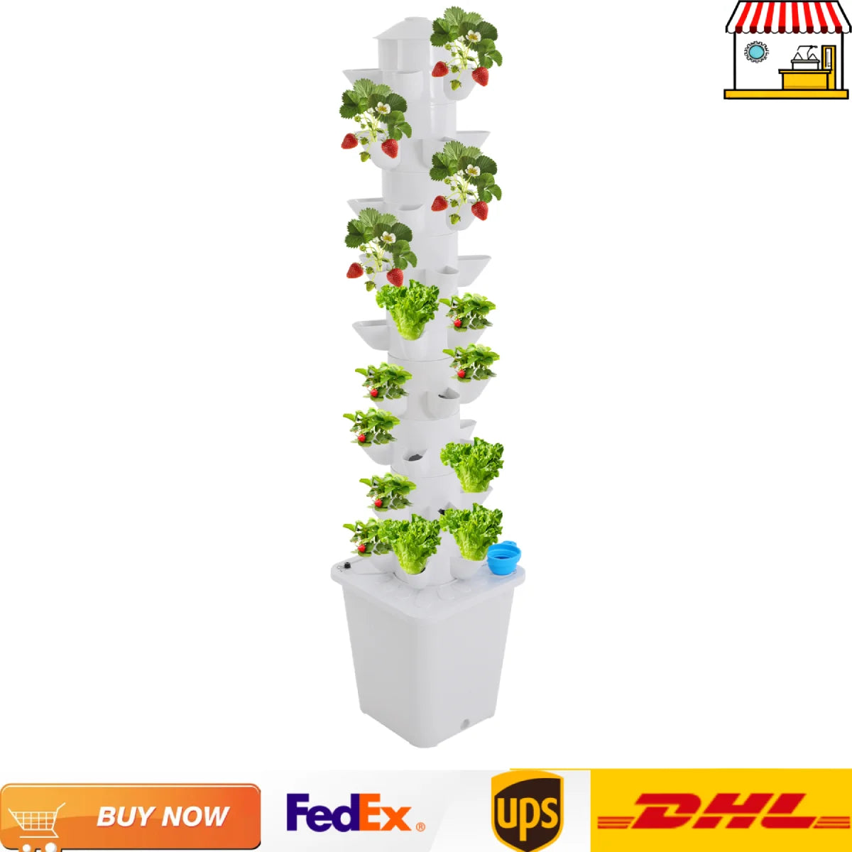 45 Hole Hydroponic Garden Vertical Tower Balcony Garden