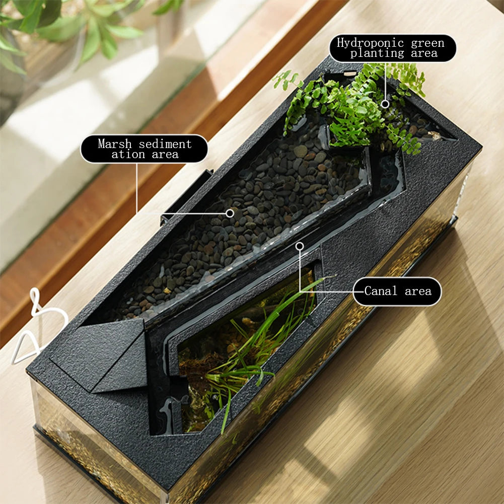 Acrylic Aquarium Tank With Built In Light Water Pump